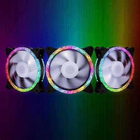 5V RGB Desktop Computer Cooler Fan Heatsink Fans 6P External Control ...