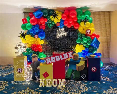 Celebrate Birthday with Ultimate Black Sequin Roblox Theme Decor in Noida