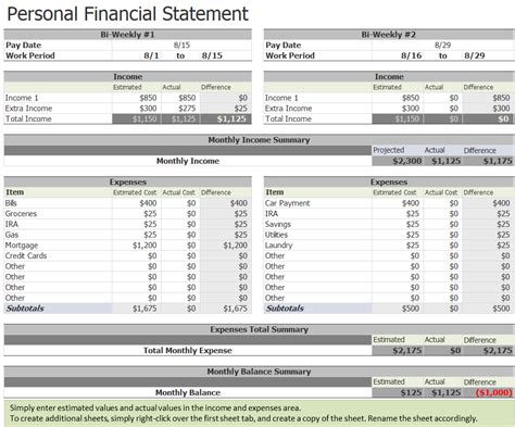 Image result for Financial Statement Format in Excel