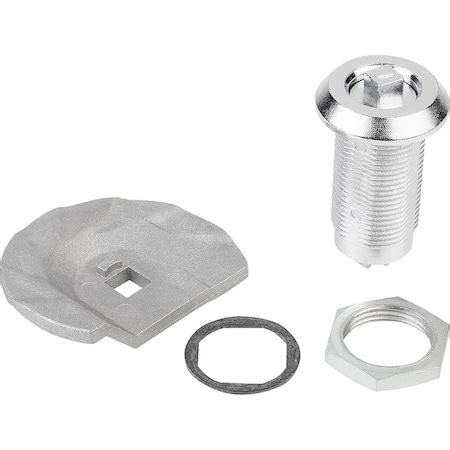 Kipp Quarter-Turn Lock W. Stepped Cam, Zinc K0527.17401 | Zoro