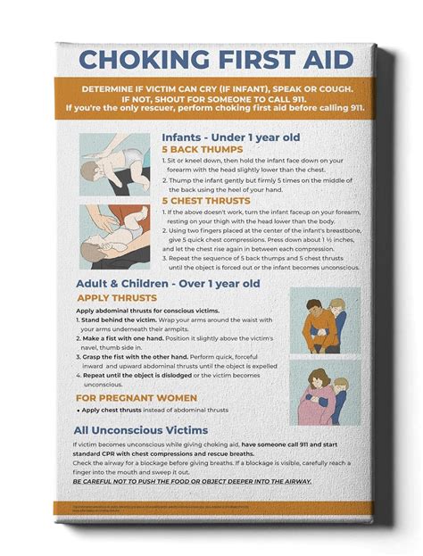 Buy CPR and Choking for Infant, Child, Adult, First Aid Sign First Aid ...