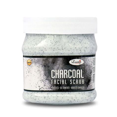 Luster Charcoal Facial Scrub For Tan Removal - 500ml – Luster Cosmetics