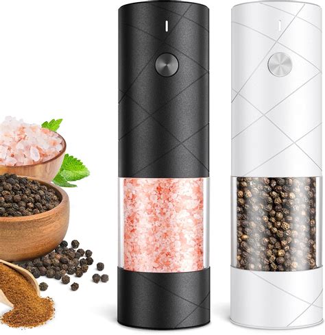 Amazon.com: Kitchen Geeks Electric Grinder Set - USB Rechargeable Salt ...