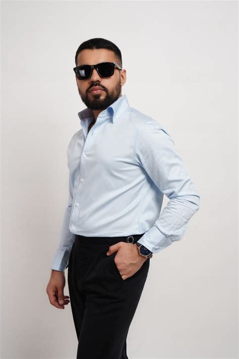Powder Blue formal Shirt – Atmoir