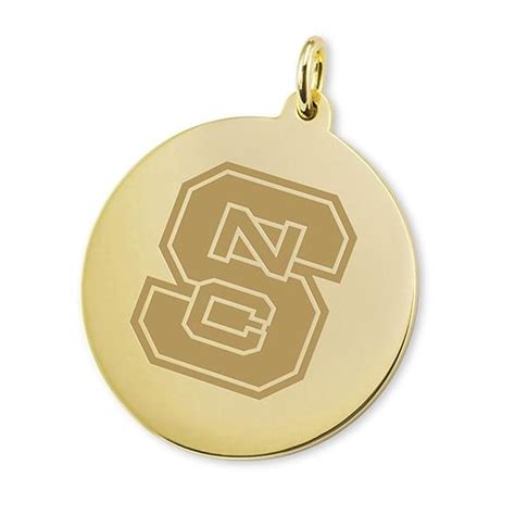 NC State 18K Gold Charm | M.LaHart & Co.