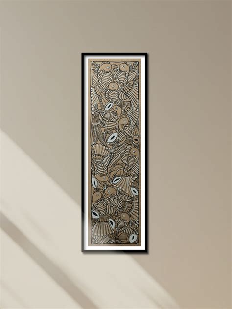 Birds in light tones Santhal Pattachitra | Buy Pattachitra heritage