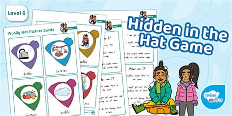 Twinkl Phonics Hidden in the Hat Game - Level 6