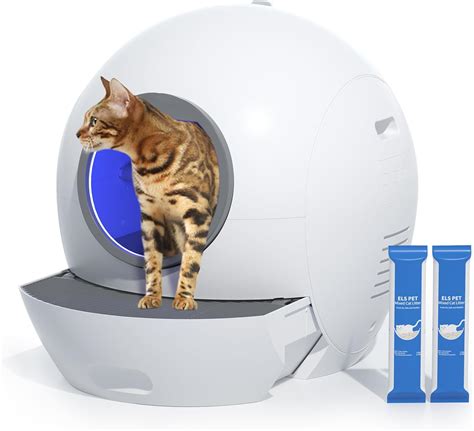 Amazon.com: Self Cleaning Litter Box with 2Packs Cat Litter: ELS PET ...
