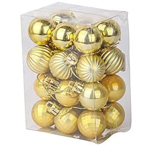 Buy Zest 4 Toyz Pack of 24 Christmas Tree Decoration Balls Hanging ...