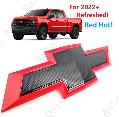 Front Gloss Red Black Bowtie Emblem 2022-2023 | Ubuy India