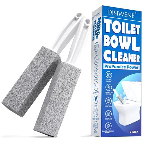 Toilet Bowl Pumice Cleaning Stone with Handle - Sturdy, High Density ...