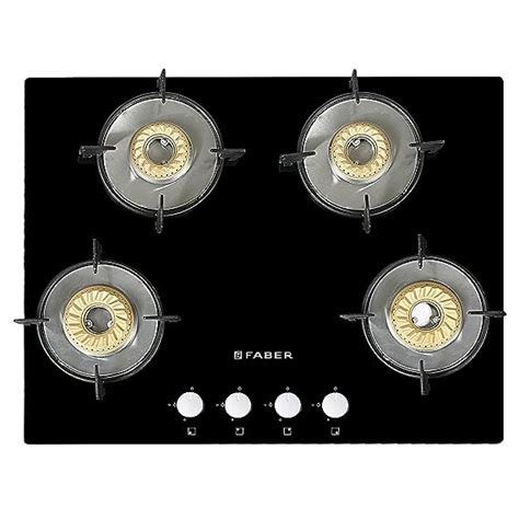 Faber 4 Burner Hobtop, High Performance SABAF Brass Burner, 65 cm (HOB ...