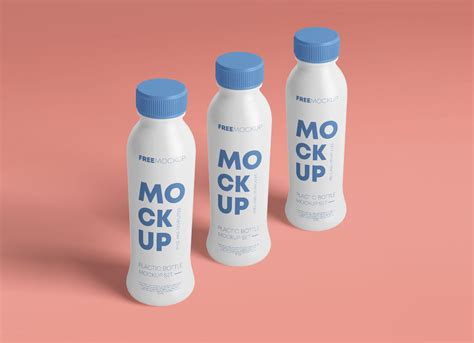 Multipurpose Plastic Bottle Mockup Set | Free PSD Templates