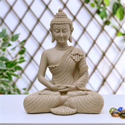 Buy Meditating Buddha Polyresin Showpiece 31.5 cm Online in India ...