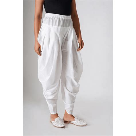 Khejdi White Cotton Dhoti Pants for Women | Soft & Comfortable Cotton ...