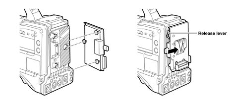 Attaching and setting the battery | Operating Instructions AJ-CX4000G ...