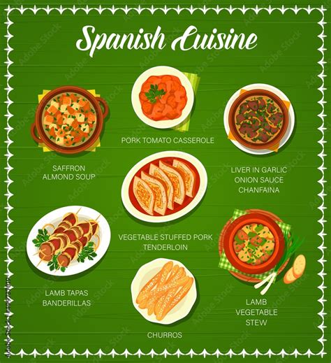 Image result for Spanish Menu Examples