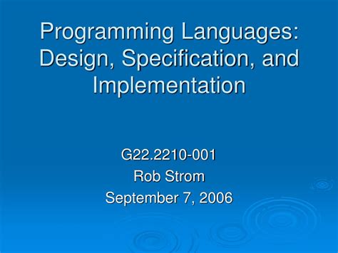 Image result for Programming Specification