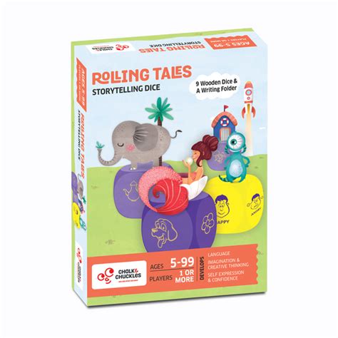 Rolling Tales, Story Telling Wooden Dice Cubes – Edu Toys