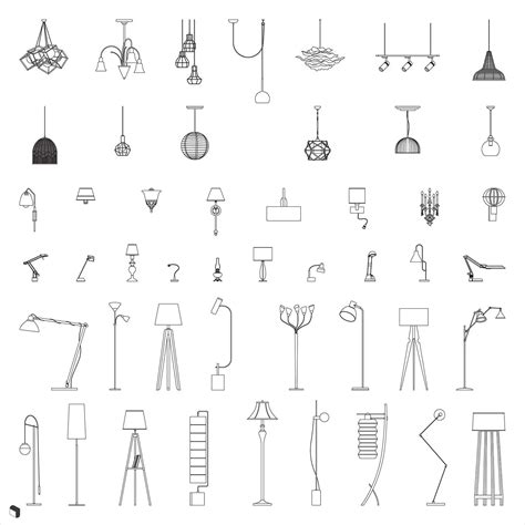 Cad Ceiling, Floor, Desk & Wall Lamps 2 – Toffu Co