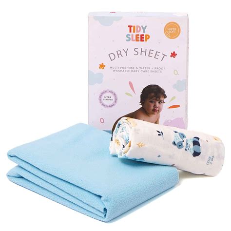 Waterproof Baby Dry Sheet & Muslin Swaddle Combo