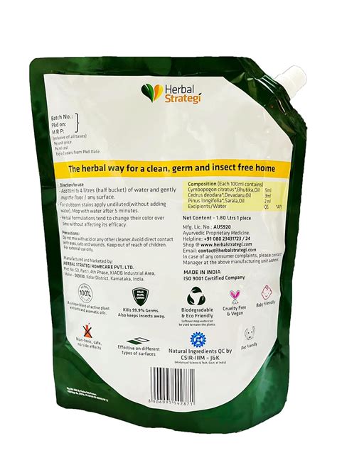 Buy Herbal Strategi Floor Cleaner & Disinfectant Online – BigBrandBox