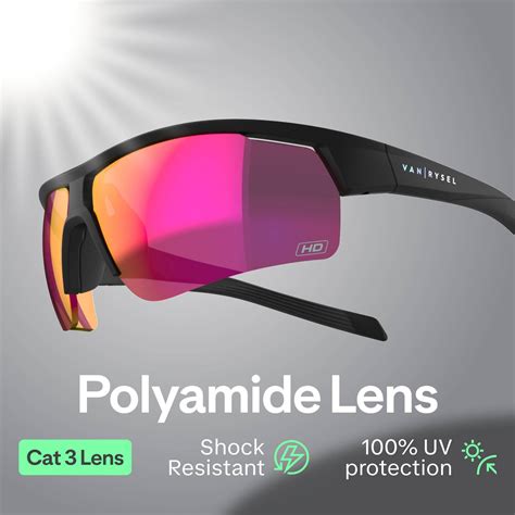 Buy Adult Cycling Cat 3 High Definition Sunglasses Roadr 500 - Black ...