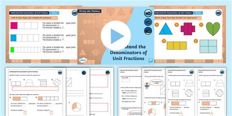 👉 Y3 DiM: Step 1 Understand the Denominators of Unit Fractions