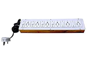 Buy KSB Wooden Extension Board With 6 Switch And 6 Plug (1 Meters), 240 ...