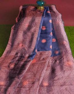 Navy Blue Floral Butta Banaras Fancy Saree – South India Shopping Mall