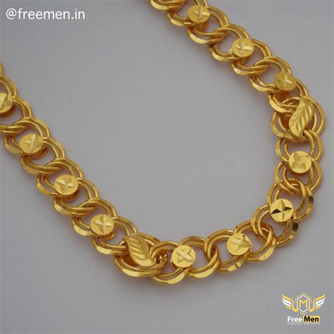 Freemen Ring Round Gold Plated Heavy Chain - FM204 – Freemen®