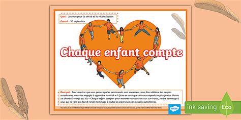 FREE Orange Shirt Day Display Poster French
