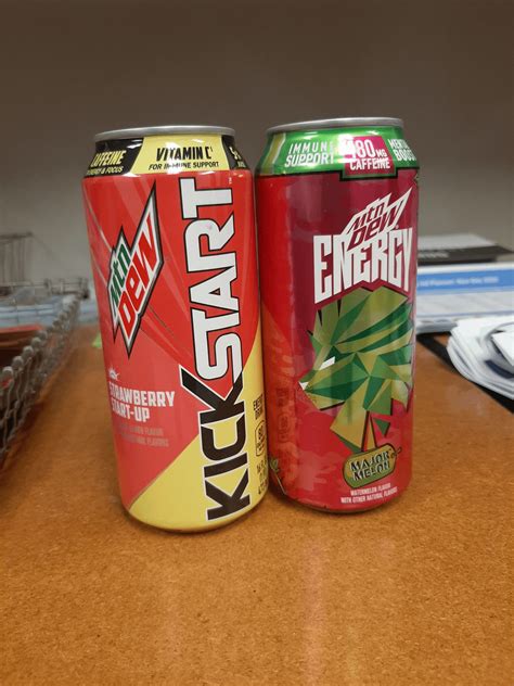 Kickstart Strawberry Start-Up and ENERGY Major Melon leaked on the Dew Drinker Discord : r ...