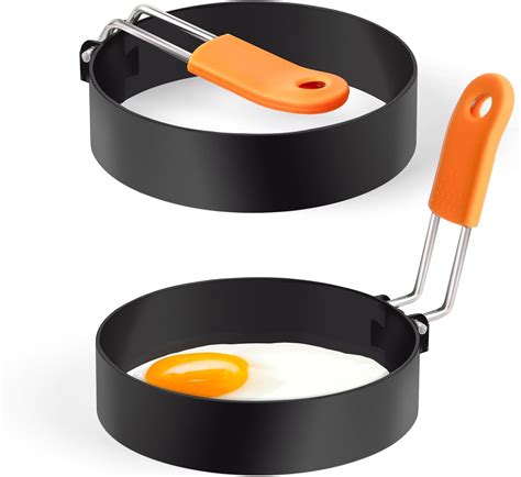 Amazon.com: Yafeco Egg Rings,Stainless Steel Griddle Frying Egg with ...