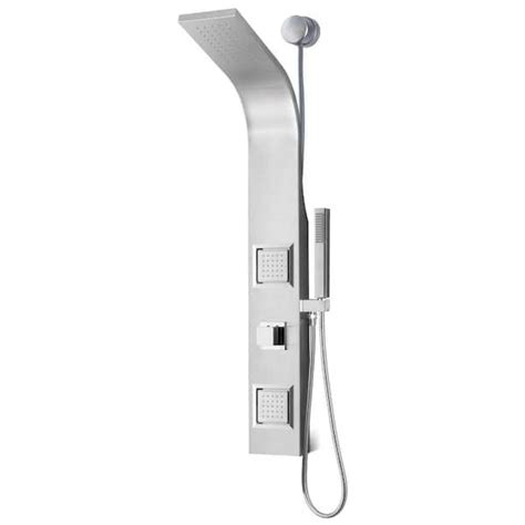 Buy Aura 39.27 in. 2-Jet Ted Shower Tower with Heavy Rain Shower and ...