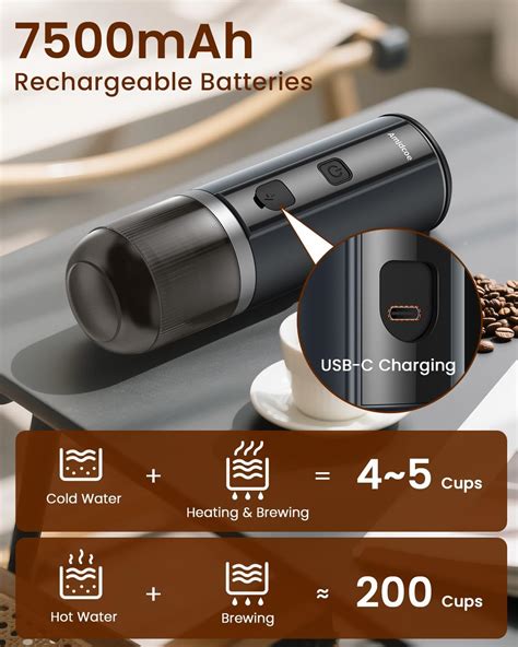Amjdcoe Portable Espresso Maker, 20 Bar Electric Espresso India | Ubuy