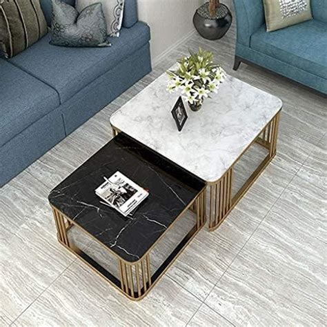 Nutech Decor Luxury Square Coffee Tables 2 Square Coffee Table Set ...