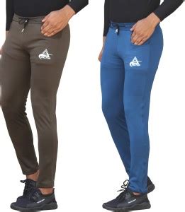 pelton Solid Men Green, Light Blue Track Pants - Buy pelton Solid Men ...