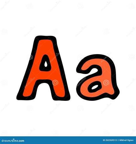 Cartoon Letter Sign Isolated on White Background Stock Vector - Illustration of school, number ...