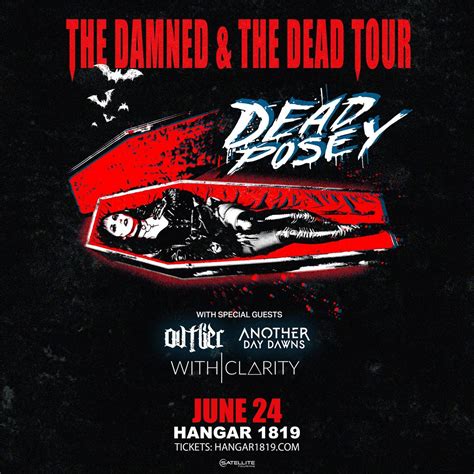 Dead Posey The Damned & The Dead Tour at Hangar 1819 | 6/24/25, Hangar ...