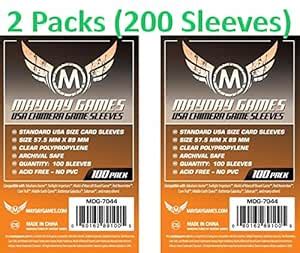 USA Chimera Game Sleeves 57.5 X 89 MM 100 pack 2 Pack : Amazon.in: Toys ...