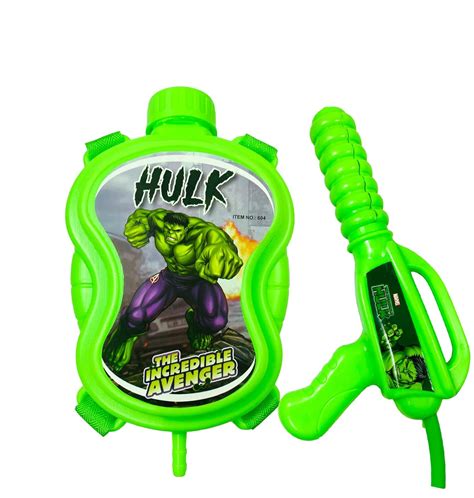 Buy Evisha D131 Small Hulk High Pressure Water Tank Toy Gun | Water Gun ...
