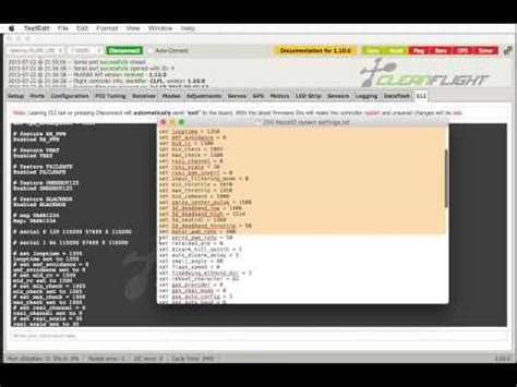 Cleanflight Config 的图像结果