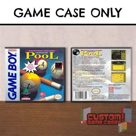 Championship Pool - GB Game Boy - Game Case with | Ubuy India