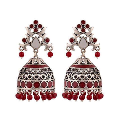 Rangabati Cutwork and Beads Earrings – VOYLLA