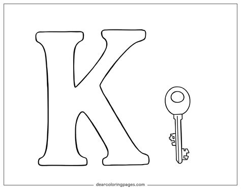 Letter K Coloring Sheet Free Printable Free - Infoupdate.org