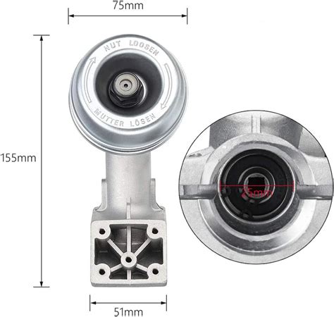 Buy Farwind Trimmer Gearbox Head Replacement Gear Head Gear Box Head ...