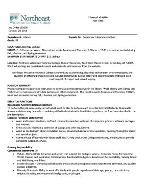 Fillable Online Job Description Review Template Fax Email Print - pdfFiller