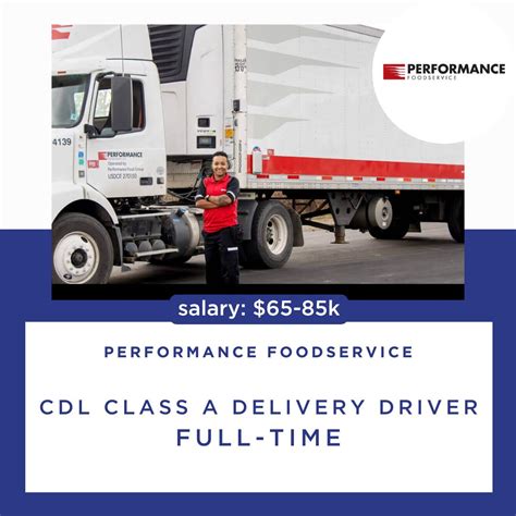Performance Foodservice is hiring a full-time CDL Class A Delivery ...