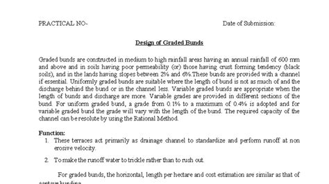 Design of Graded Bunds: Practical Insights and Calculations - Studocu
